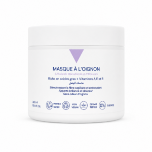 Masque à l’Oignon — À l’huile de Macadamia et d’Aloe vera Antichute et Fortifiant Hydratation -réparation intense